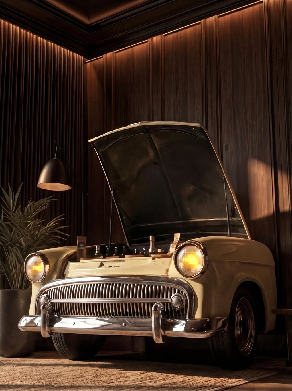 Mancave Artisan Hillman Minx Bar furniture | Signature Masterpiece
