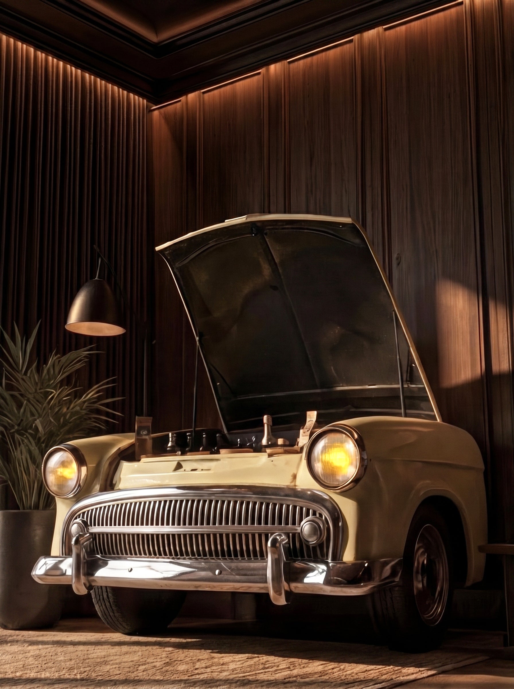 Mancave Artisan Hillman Minx Bar furniture | Signature Masterpiece