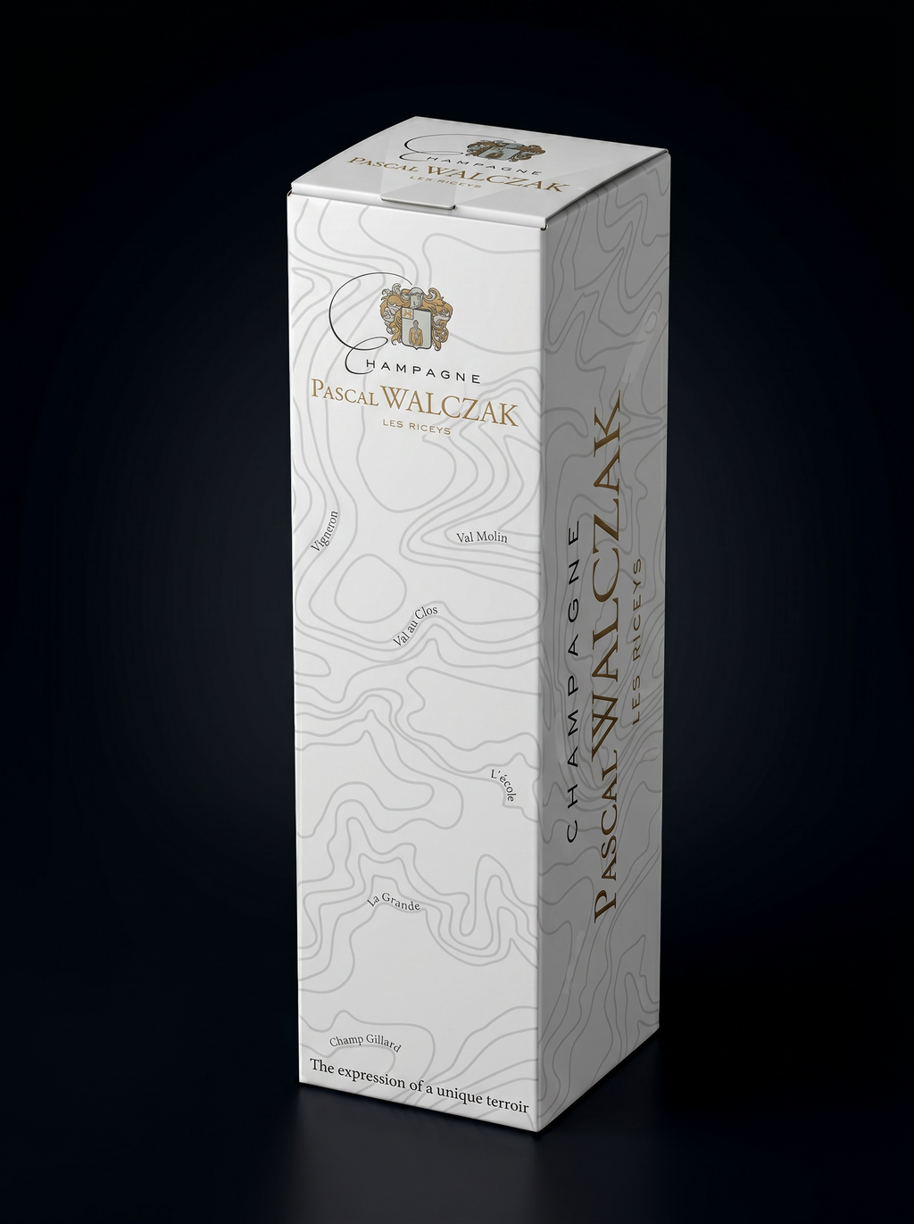 White Champagne Mancave Gift Box for 1 Bottle