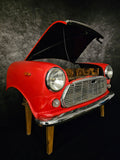 Austin Mini Bar – Autofurnitur aus Original-Oldtimerfront – Swiss Made Unikat