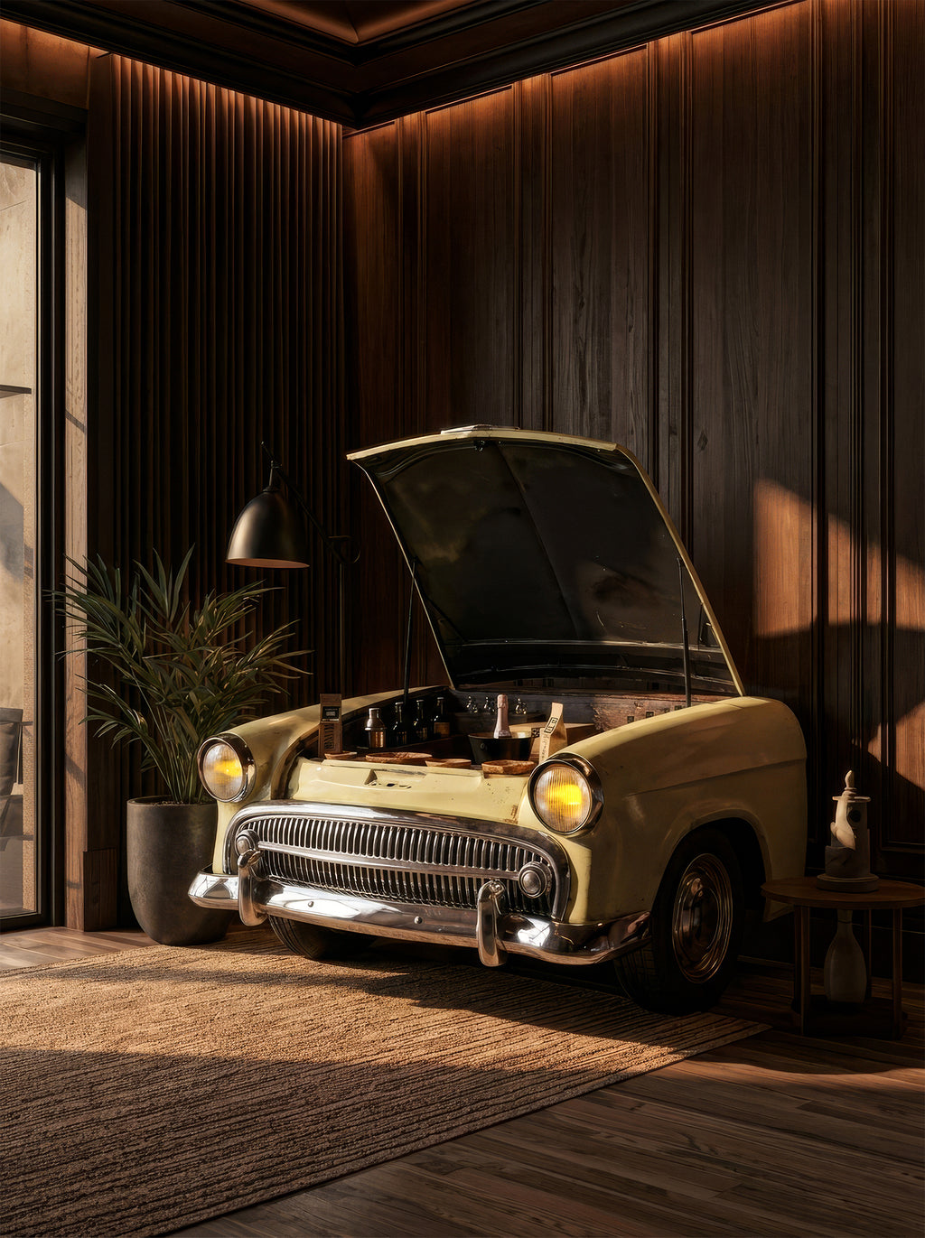 Mancave Artisan Hillman Minx Bar furniture | Signature Masterpiece