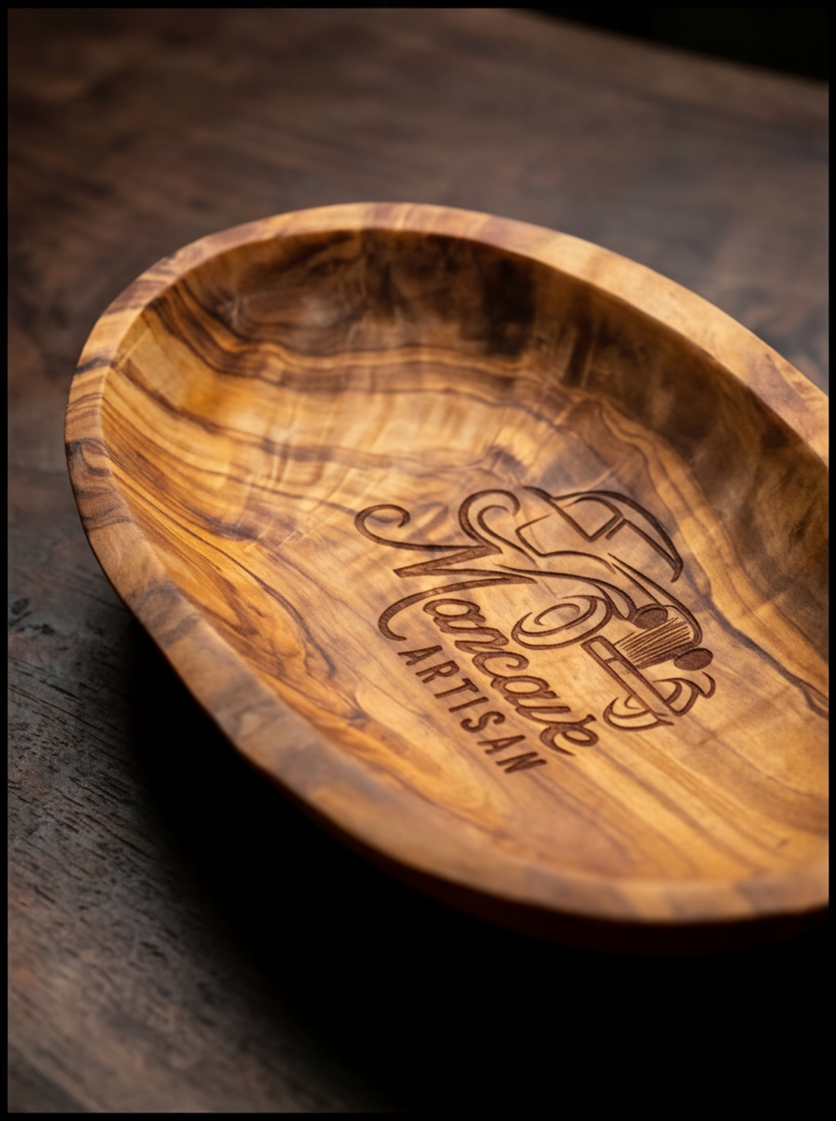 Mancave Artisan Olive Wood Bowl Set of 4