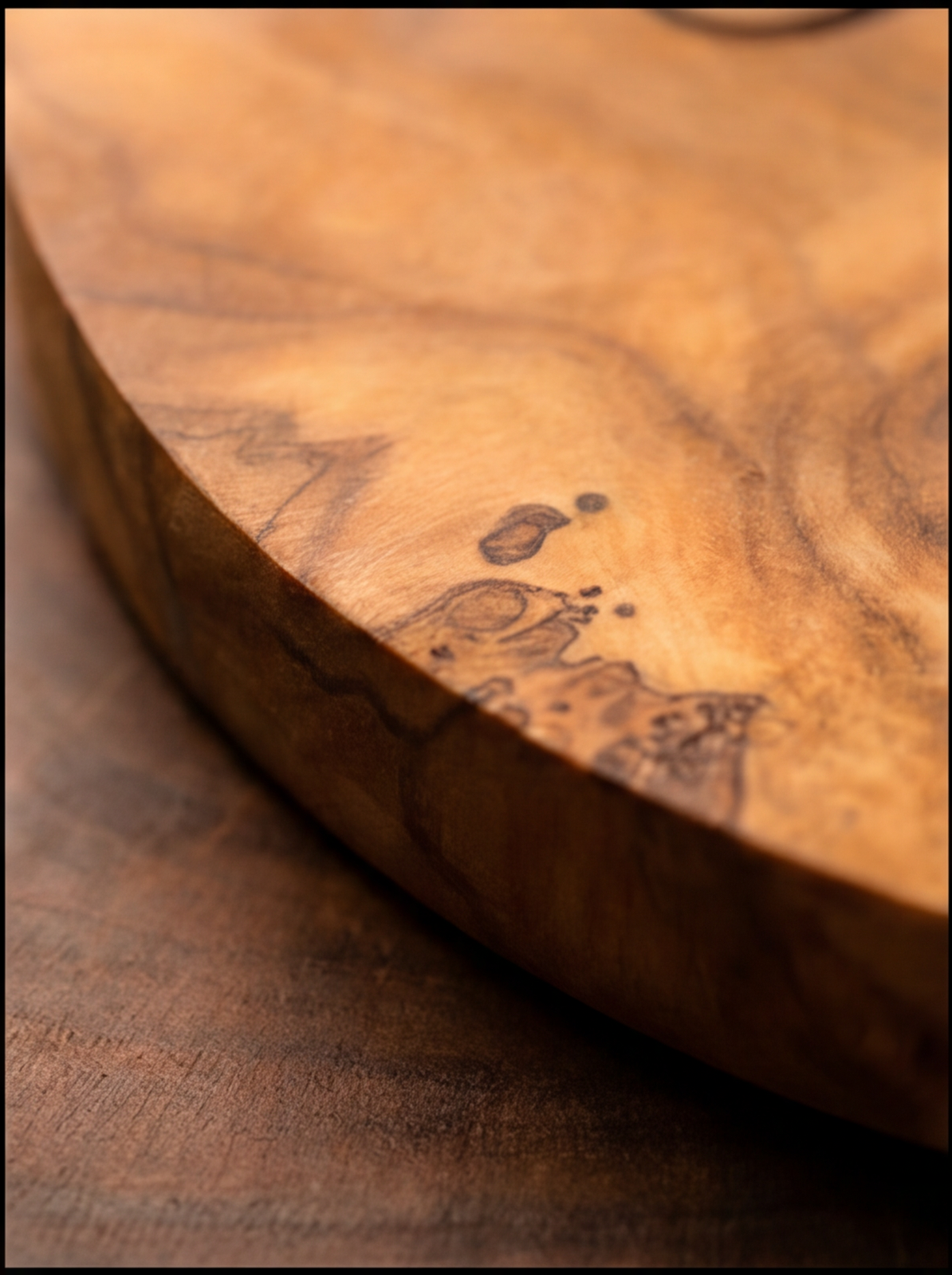 Mancave Artisan Olive Wood Beer Glass Coaster