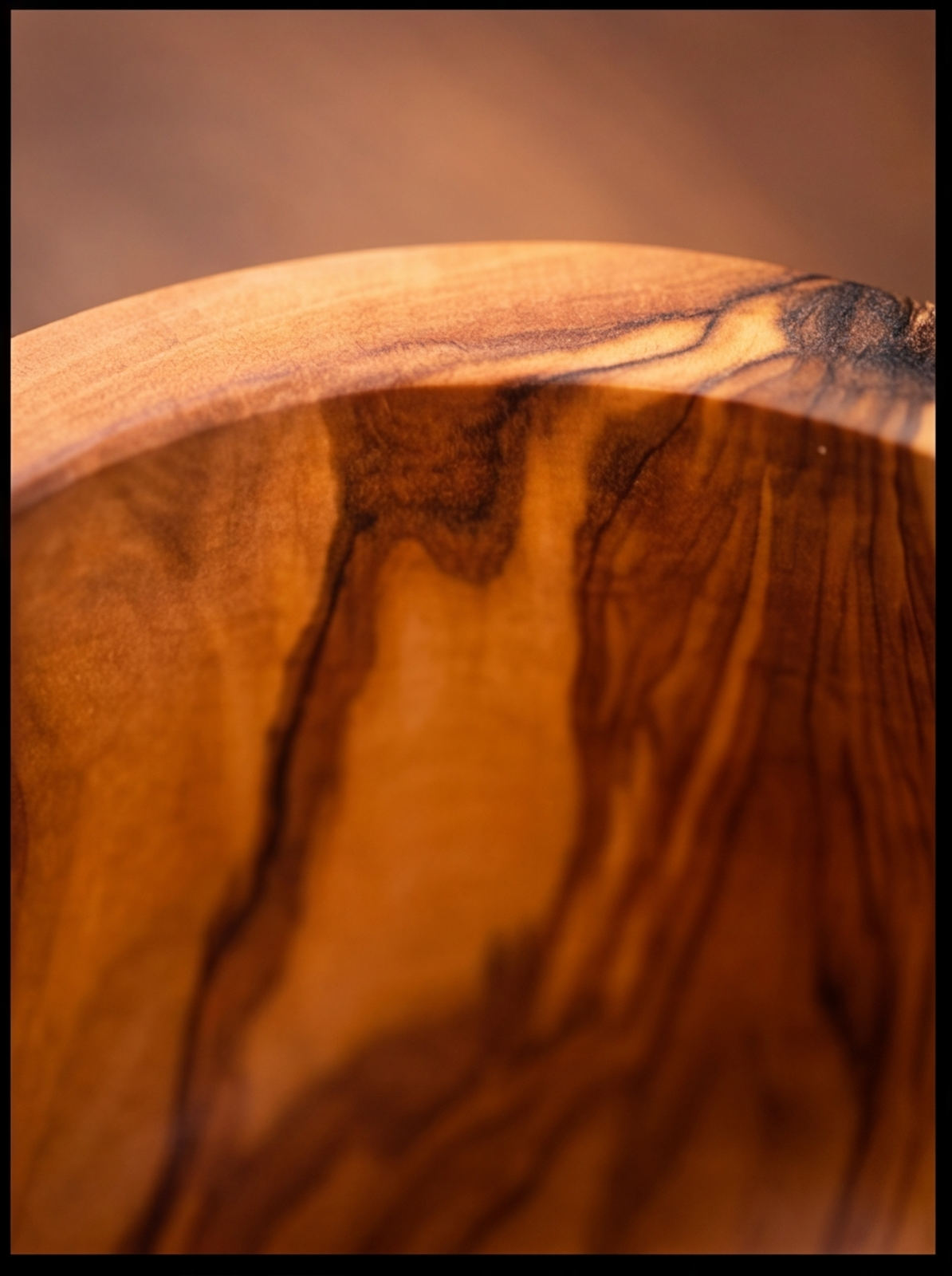 Mancave Artisan Olive Wood Salt Box with Salt Spoon