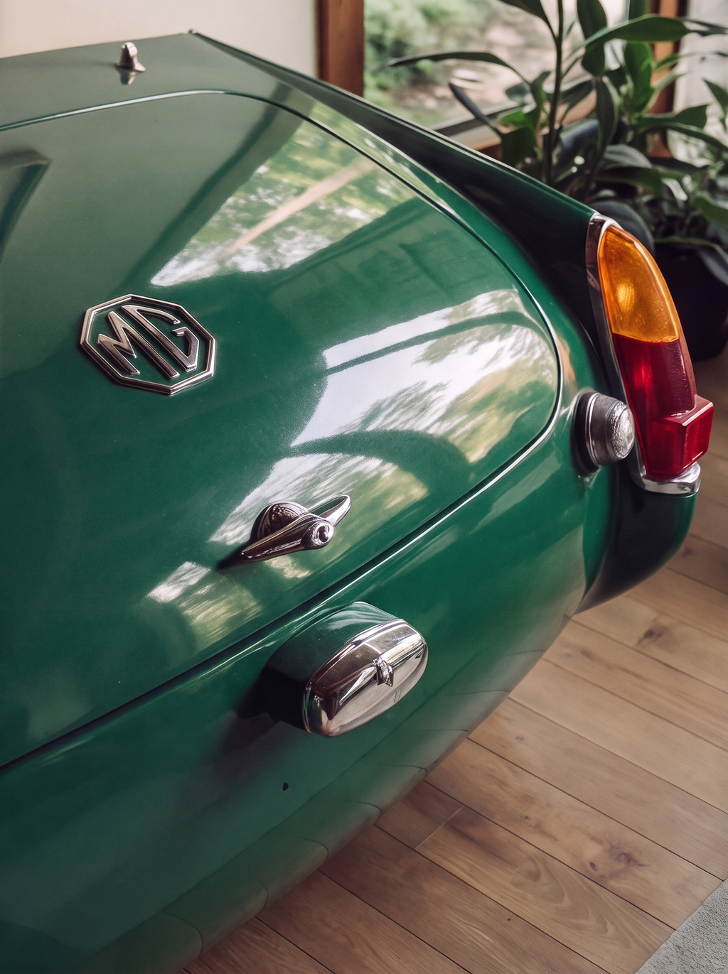 Mancave Artisan MG Midget Rear Cabinet | British Racing Green Signature Piece