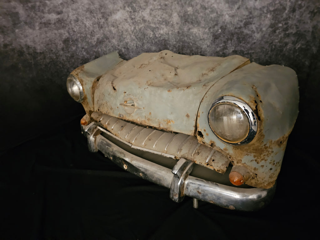 Opel Olympia Rekord Front – Original Scheunenfund | Patina Blickfang Unikat