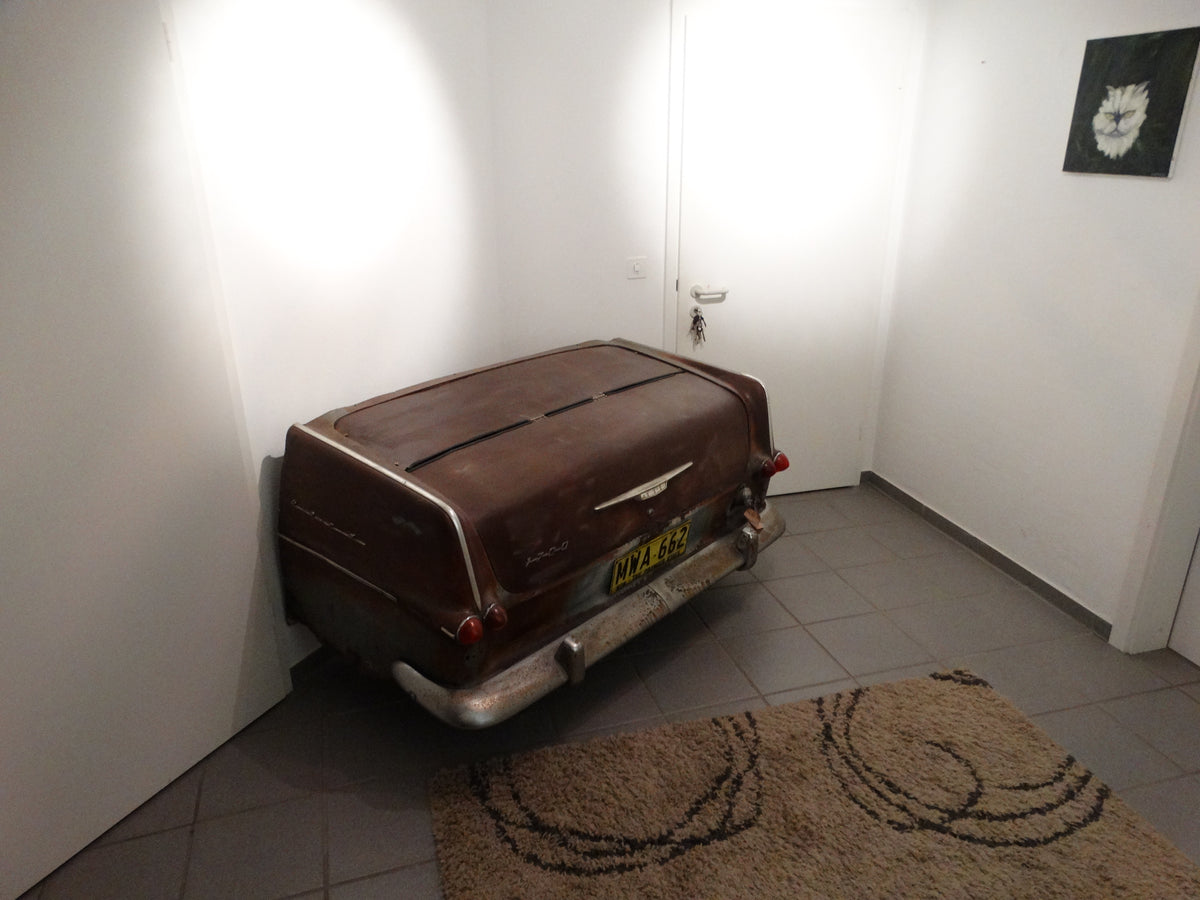 Vintage Car Rear Bar – Automotive furniture made from original vintage car rear – Swiss Made Unique Piece