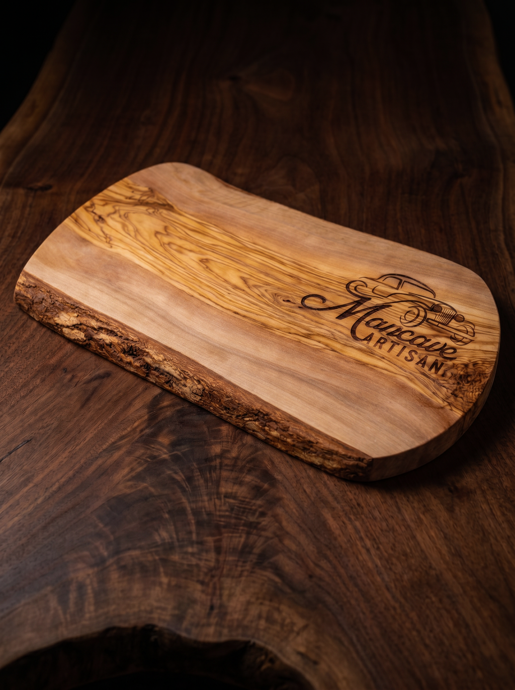 Mancave Artisan Olive Wood Cutting Board