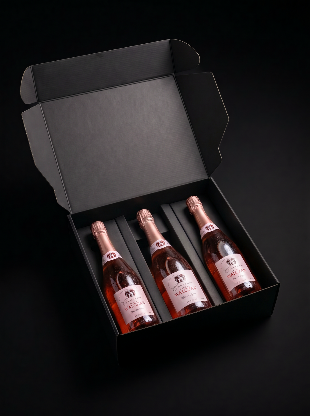 Champagne Mancave Gift Box Brut Rosé 3 Bottles