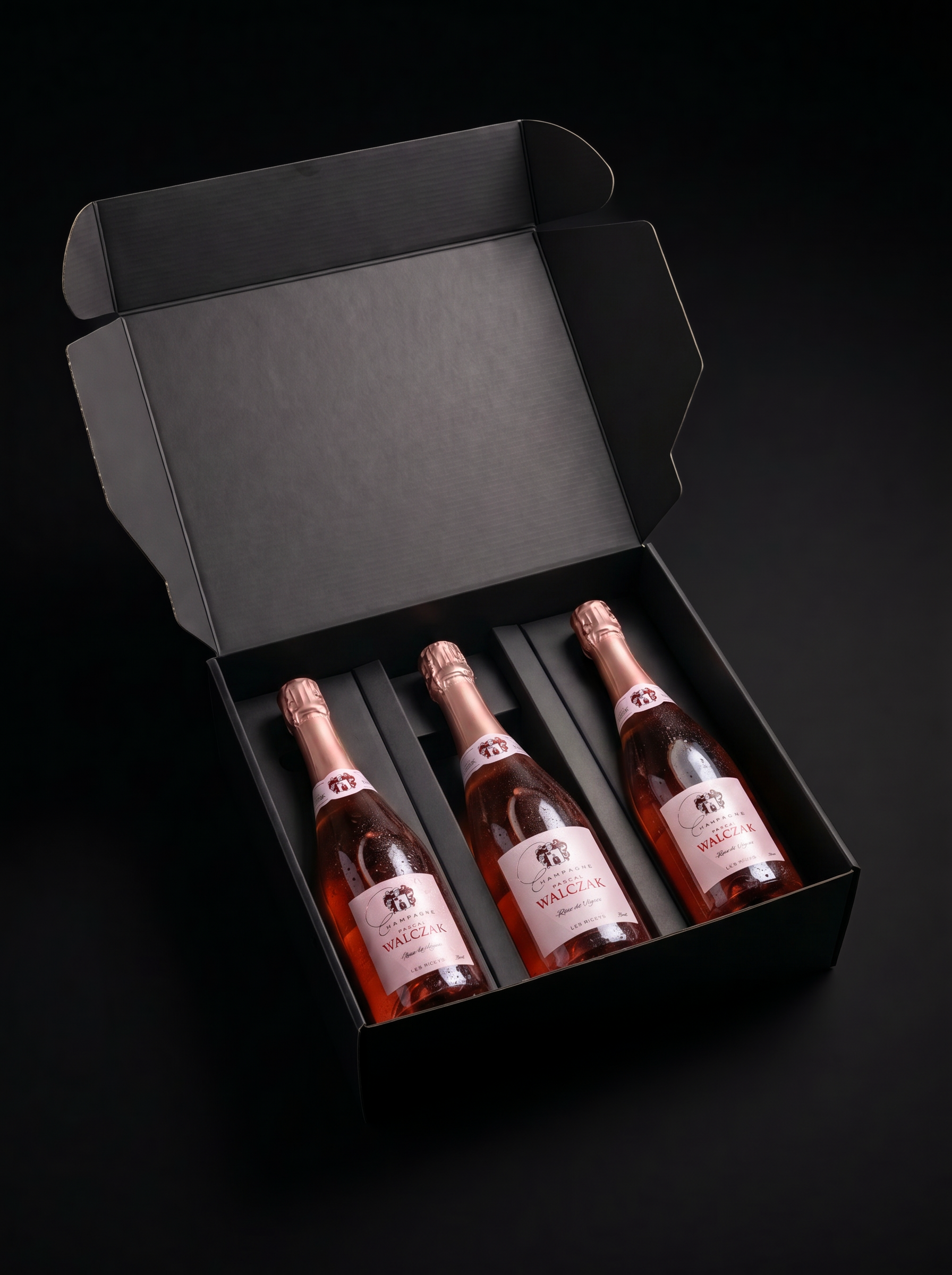 Champagne Mancave Gift Box Brut Rosé 3 Bottles